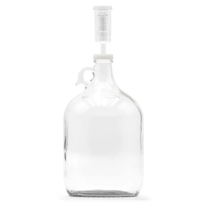 1-Gallon Small-Batch Transparent Fermentor With Lid And Airlock 1
