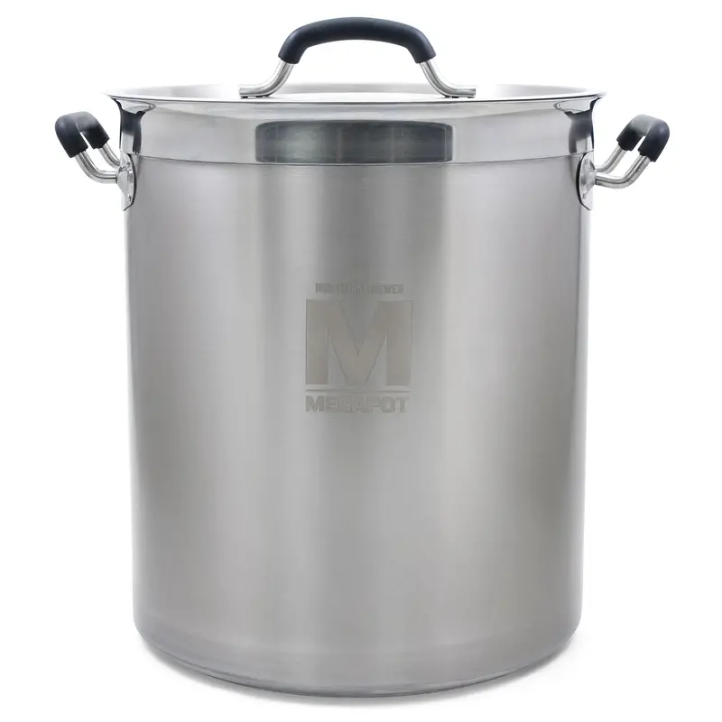 10-Gallon Megapot Stainless Steel Undrilled Brew Kettle 1