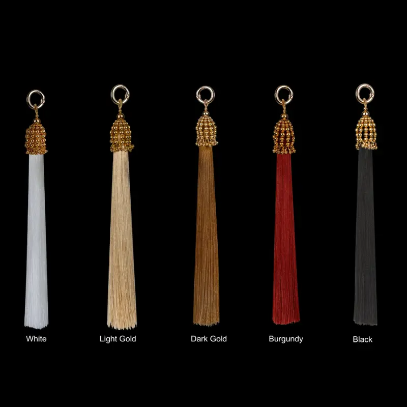 11" Gold-Capped Polyester Tassel — Five Color Options 1