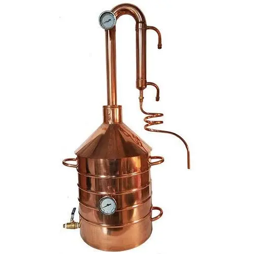 15-Gallon Hand-Hammered Copper Pot Still – Premium Distillation System 1