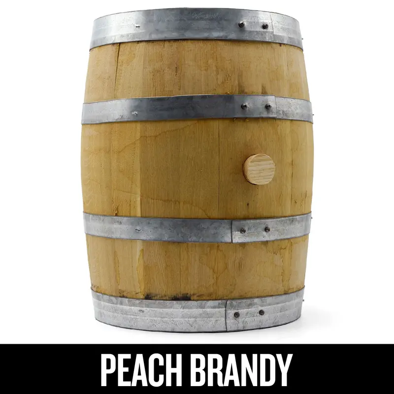 5-Gallon Used Peach Brandy Barrel – Pre-Seasoned 1