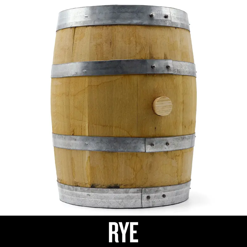 5-Gallon Used Rye Whiskey Barrel – Pre-Seasoned 1
