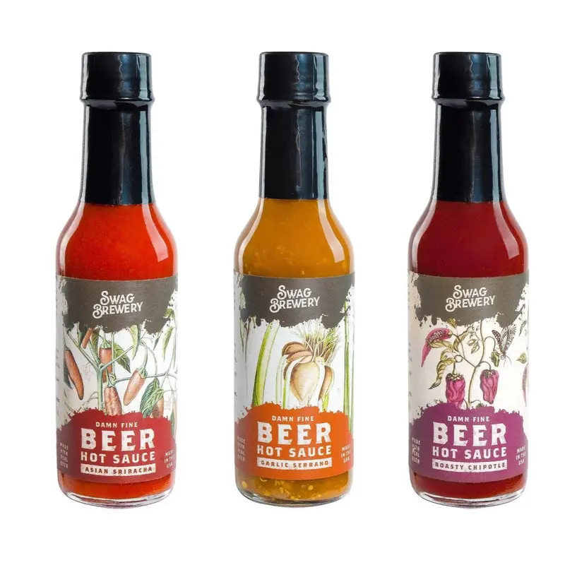 Alcohol-Infused Hot Sauce Gift Set – Artisan Collection 1