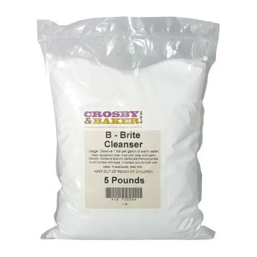 B-Brite Multi-Use Brewing Cleaner & Label Remover (5 Lb) 1