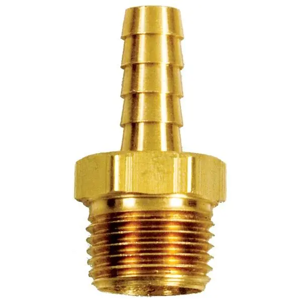 Brass Male 1/2" Npt To 3/8" Barb Fitting 1