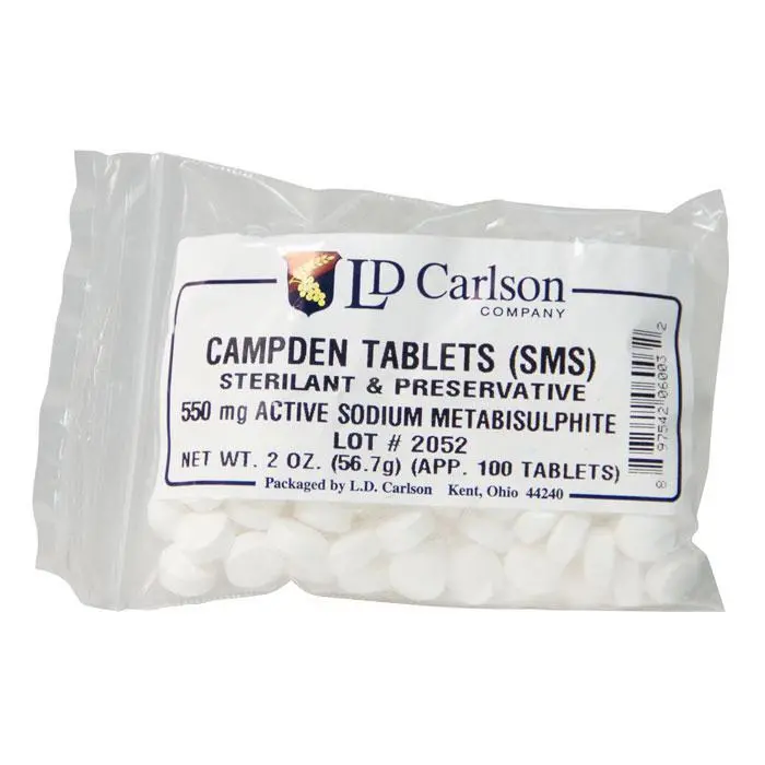 Campden Tablets (Sodium Metabisulfite) – 50-Count 2