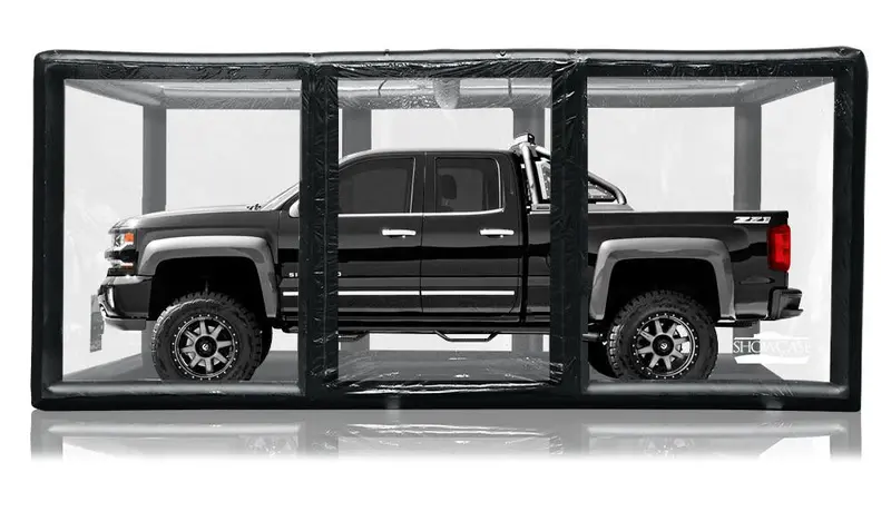 Carcapsule Showcase Tall Indoor Vehicle Storage Enclosure 1