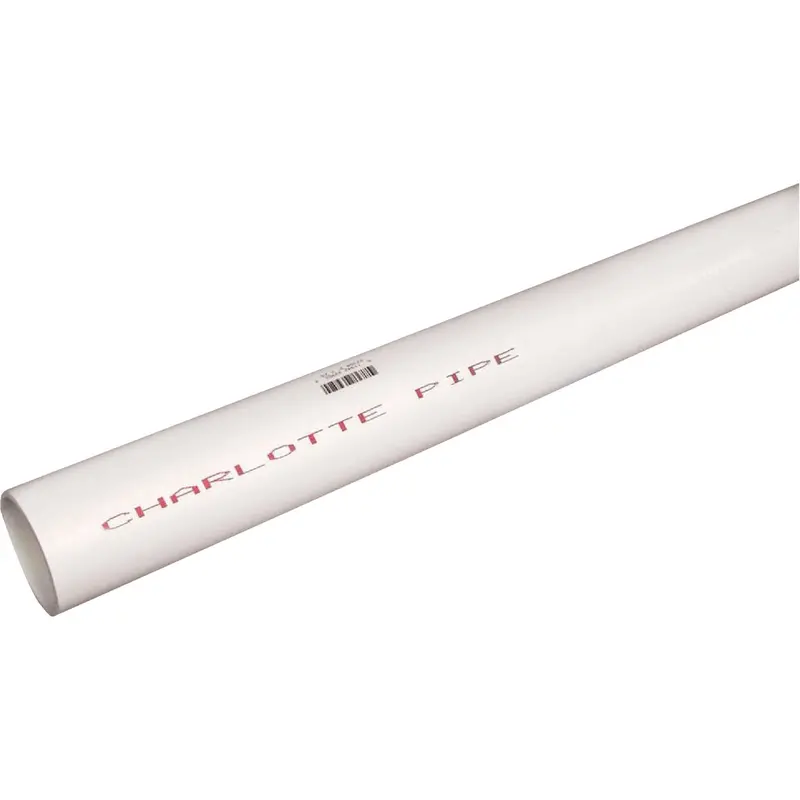 Charlotte Pipe Cold Water Pvc Pressure Pipe – 4 In Diameter × 20 Ft, Schedule 40 With Bell End 1