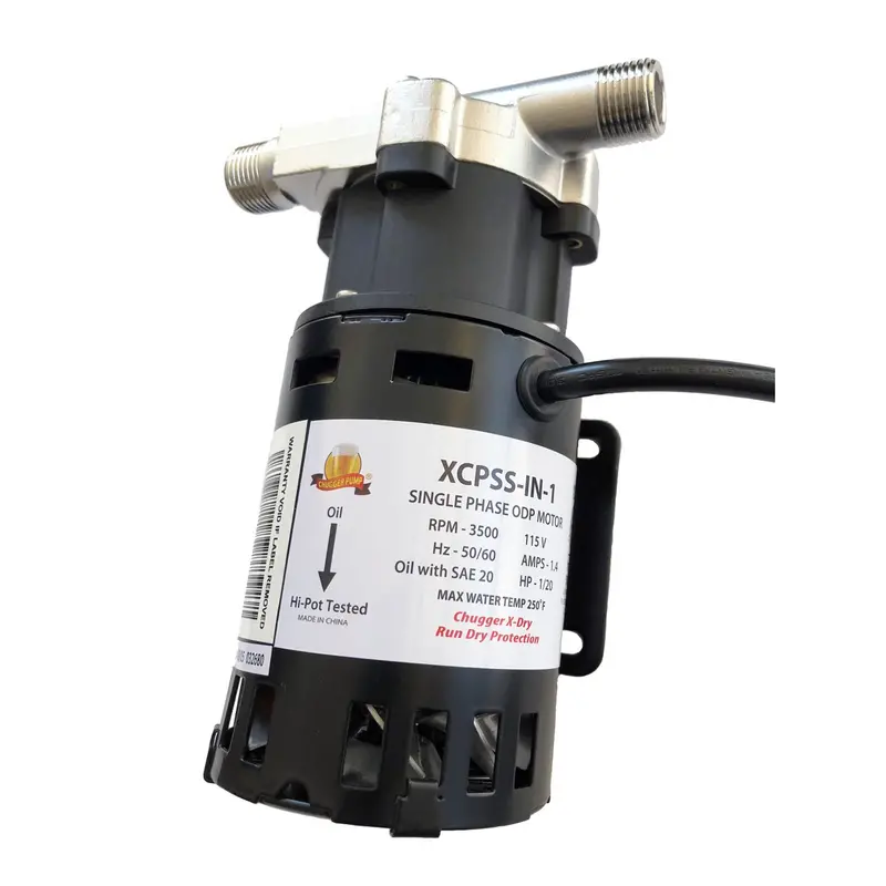 Chugger X-Dry Stainless Steel Inline Pump – Dry-Run Safe 1