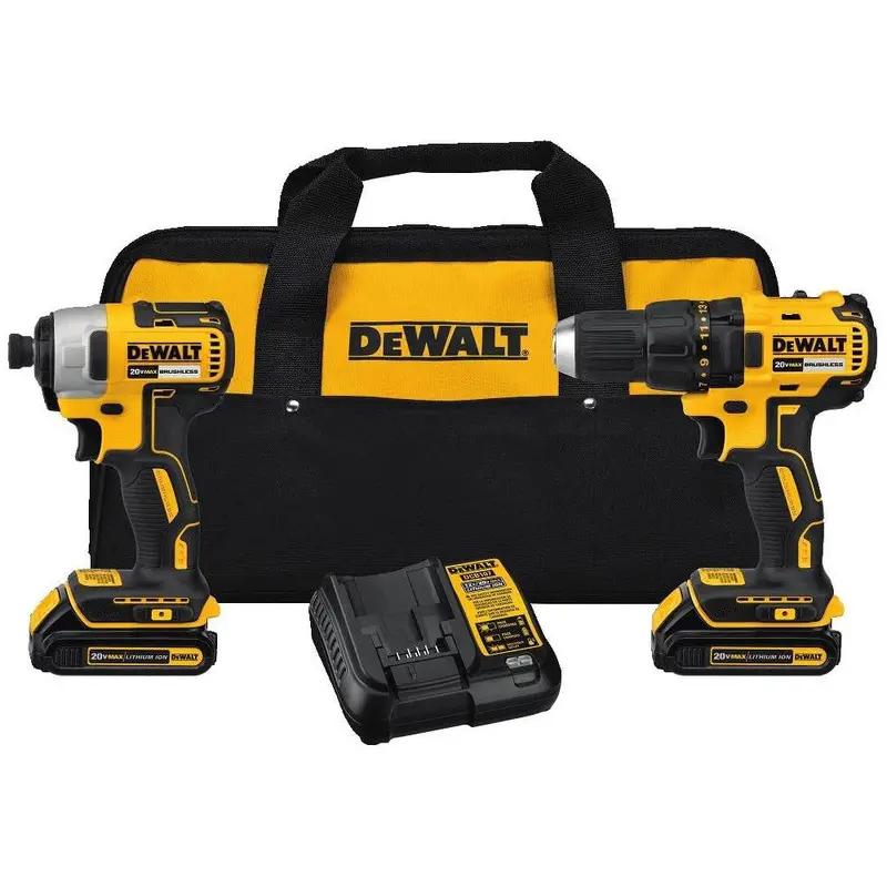 Dewalt 20V Max Cordless Drill And Impact Driver Combo Kit (Dck277C2G3) 1