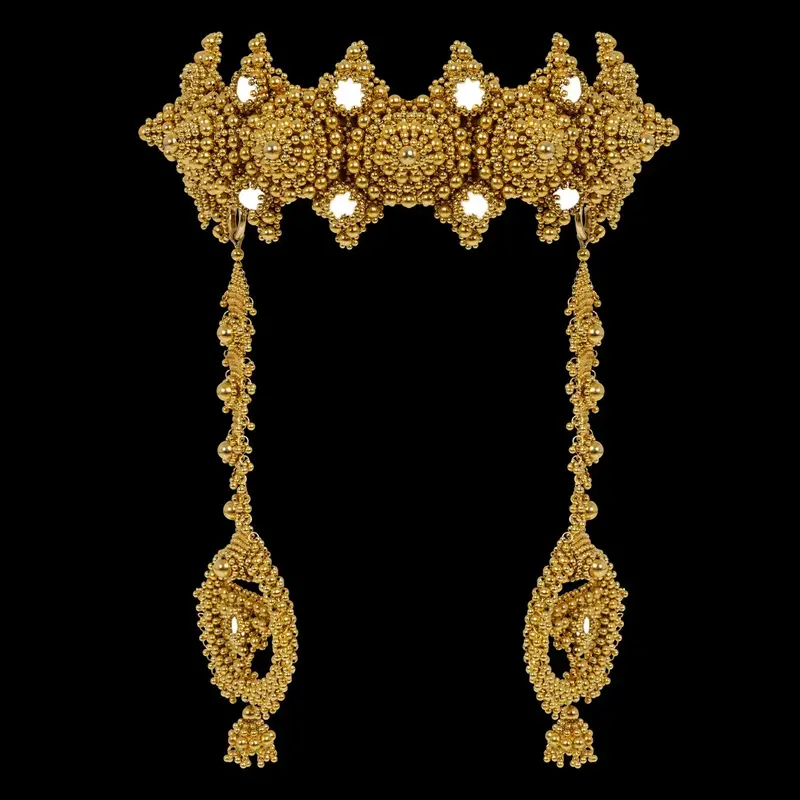 Eingana Gold Modular Crown Featuring Anouk Medallion Accents 1