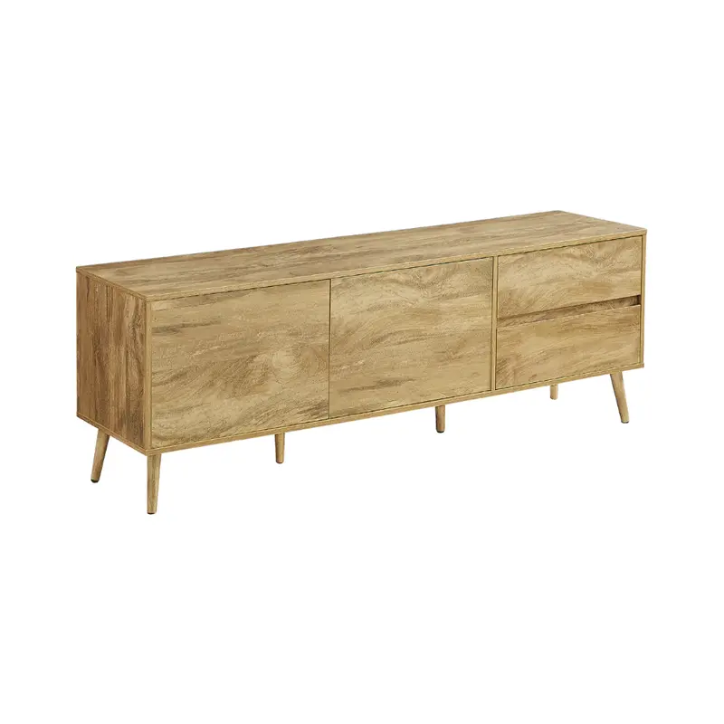 Elegant Light Walnut Tv Stand – Monarch Model I2722 1