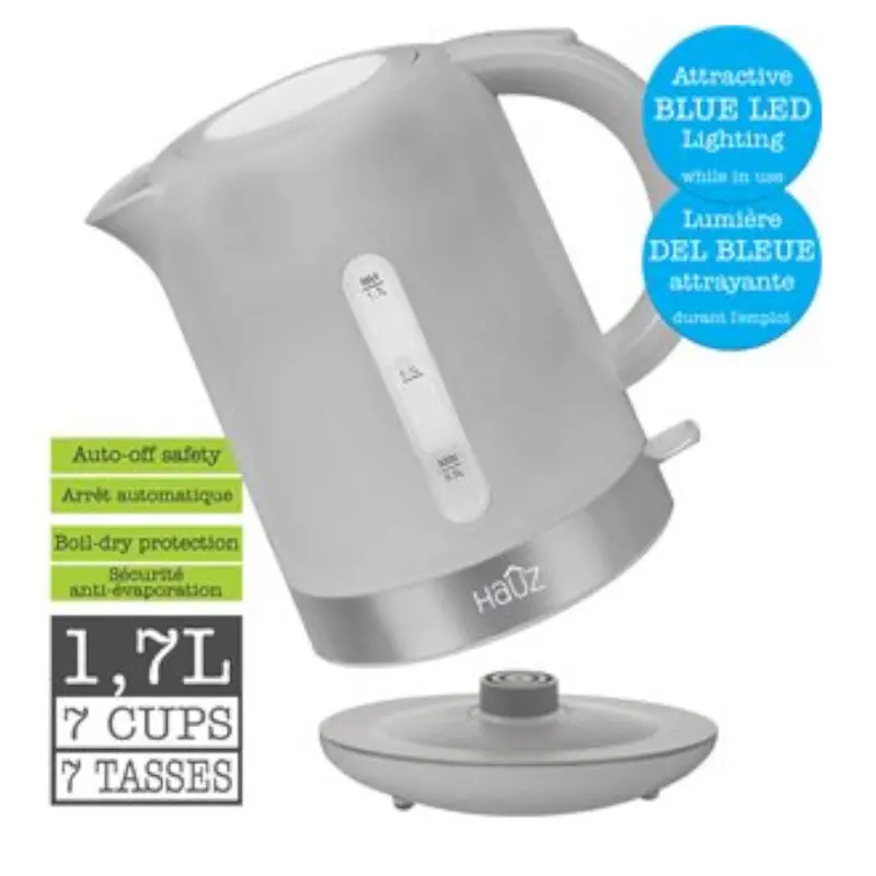 Hauz Akl1992 1.7L Cordless Led Illuminated Kettle 1