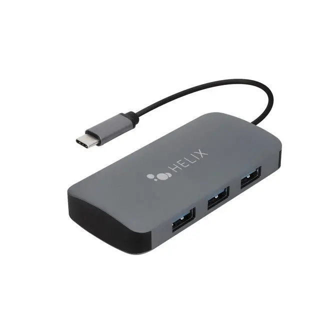 Helix Ethadpca3 Usb-C To 3-Port Usb-A Adapter 1