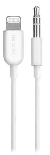Insignia 0.9M Lightning To 3.5Mm Stereo Cable – White (Ns-Ma35A83W-C) 1