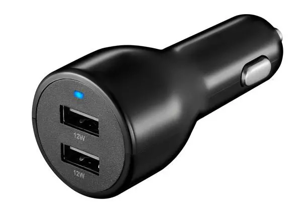 Insignia Dual-Port Micro-Usb Car Charger (Model Ns-Mcc24W2K-C) 1