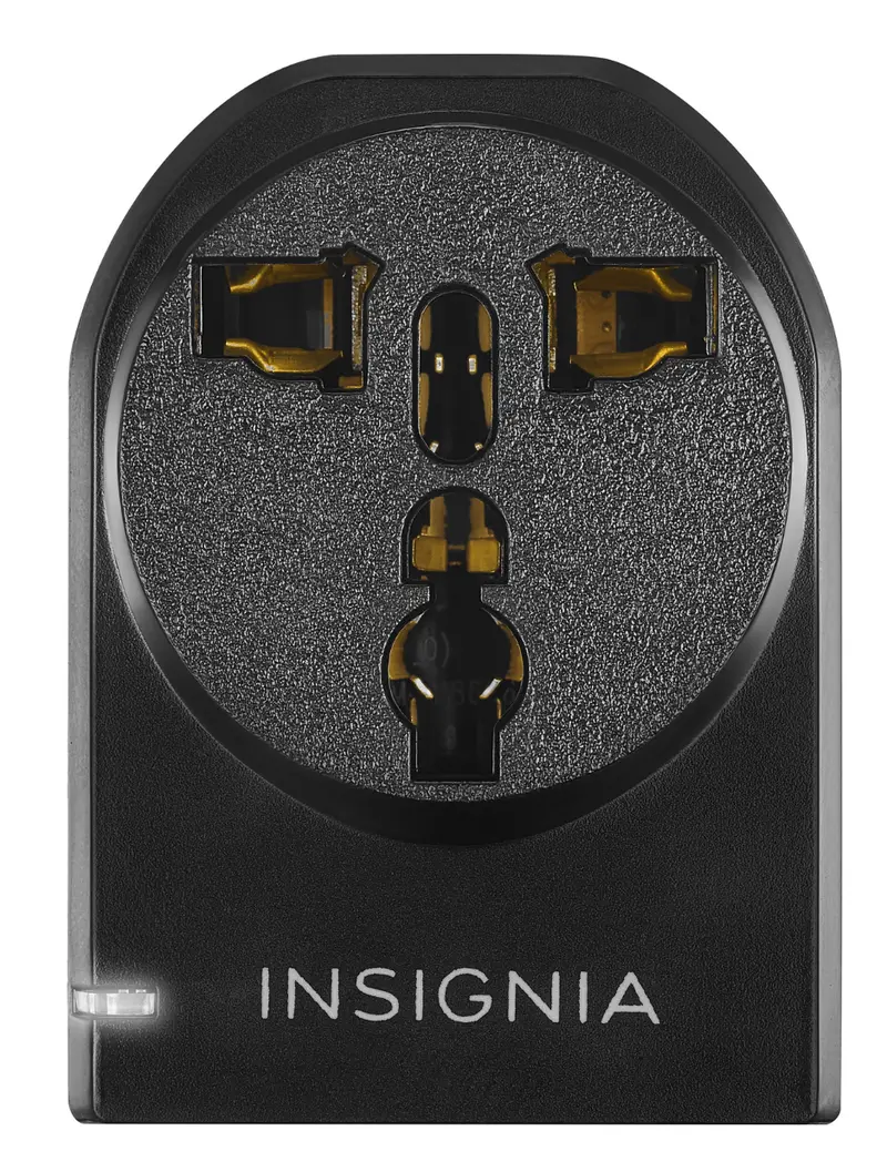 Insignia Grounded International Travel Adapter – Black 1