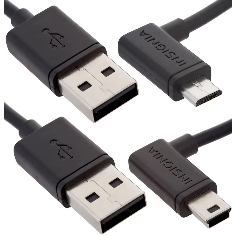Insignia Mini-Usb & Micro-Usb Combo Cable – 4 Ft, Black, Model Ns-Gmmc01-C 1