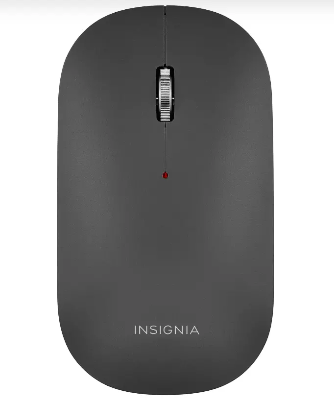 Insignia Slim Wireless Optical Mouse, 1600 Dpi – Black 1