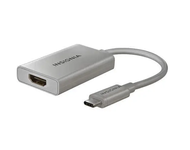 Insignia Usb-C To Hdmi Adapter, Supports 4K (Ns-Pu369Ch-Wh-C) 1