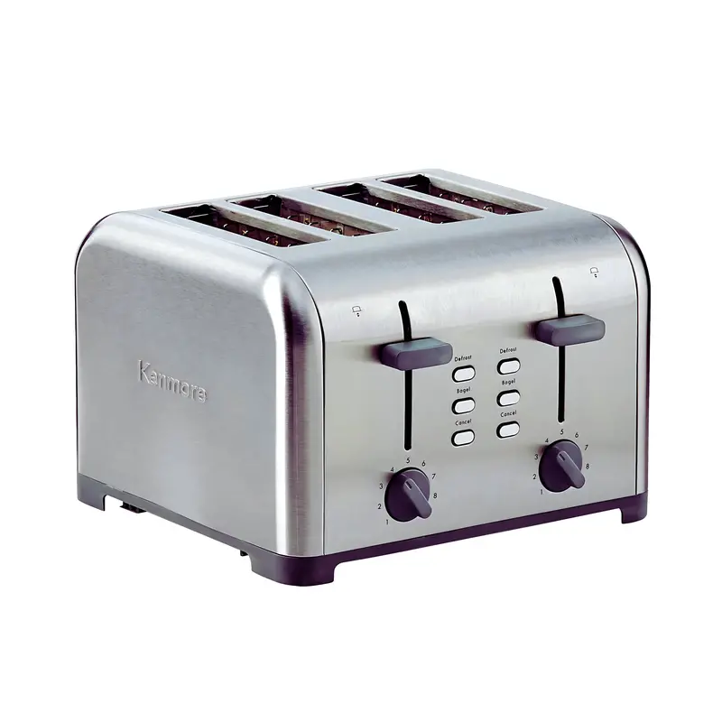 Kenmore 4-Slice Toaster – Stainless Steel, 9-Browning Settings, Kktsdc4Ss 1