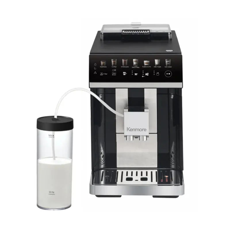 Kenmore Fully Automatic Dual-Boiler Espresso Machine – Integrated Milk Frother, Kksacm 1