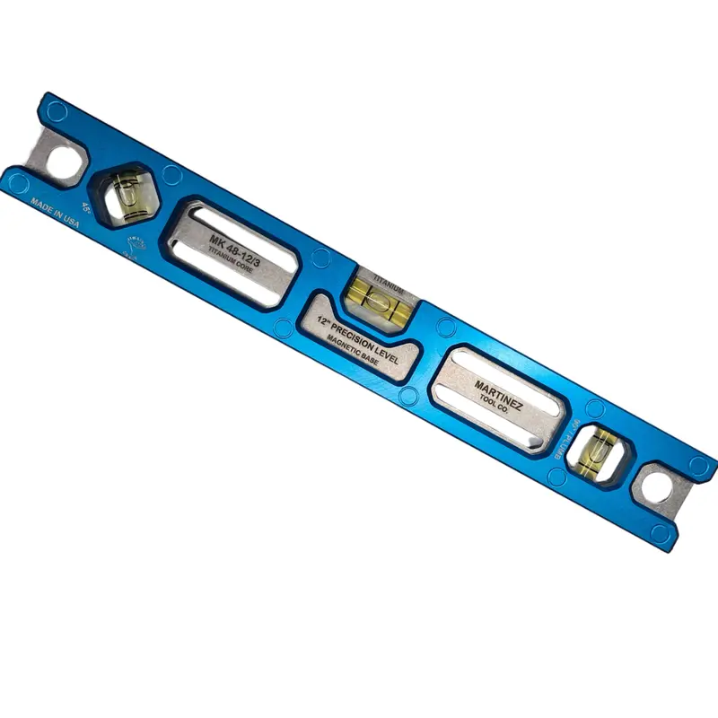 Martinez 12-Inch Titanium Top-View Spirit Level – Dual-Sided Accuracy 2