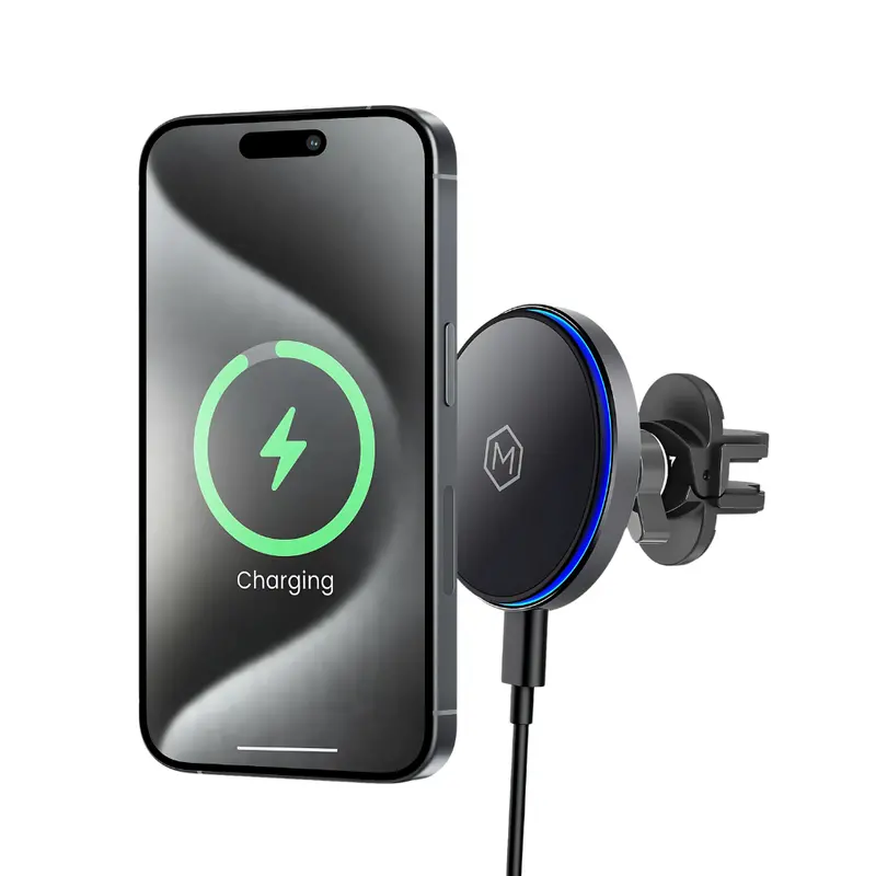 Mighty Mount Qi2 Wireless Charger With Vent Mount Stand 1