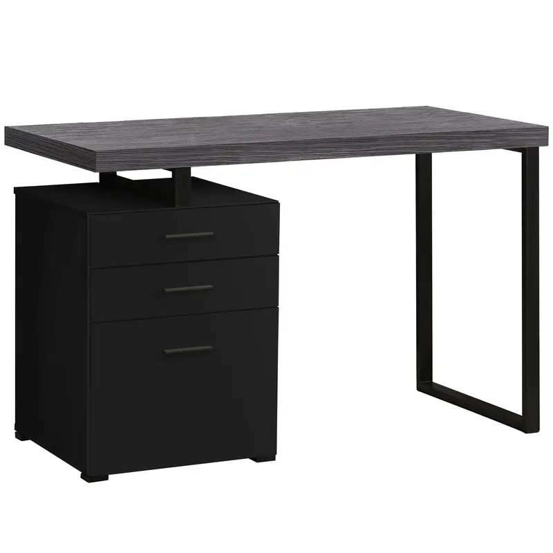 Minimalist Black-And-Gray Computer Desk (I7411) 1