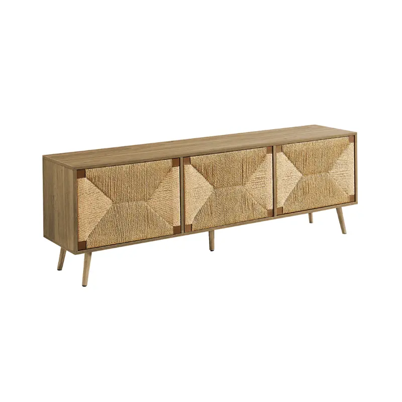 Modern Light Walnut Media Console – Monarch Model I2793 1