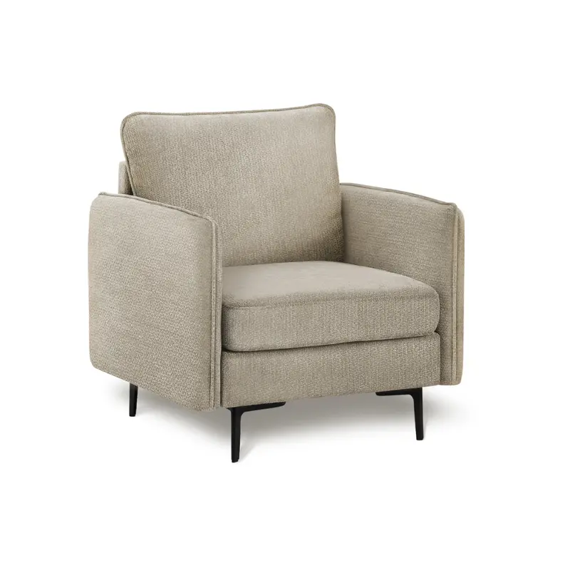 Monarch 32-Inch Beige Fabric Armchair (Coach-4, 8K11C04) 1