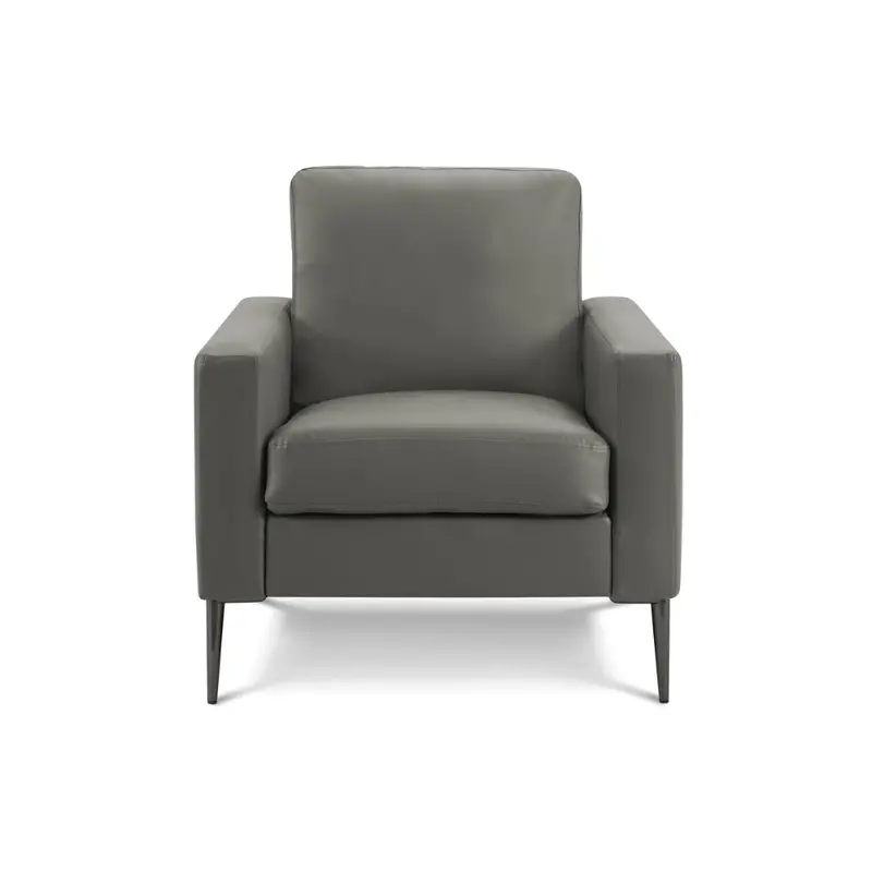 Monarch 32-Inch Gray Pu Leather Armchair (Ra-02, 8J31A02) 1