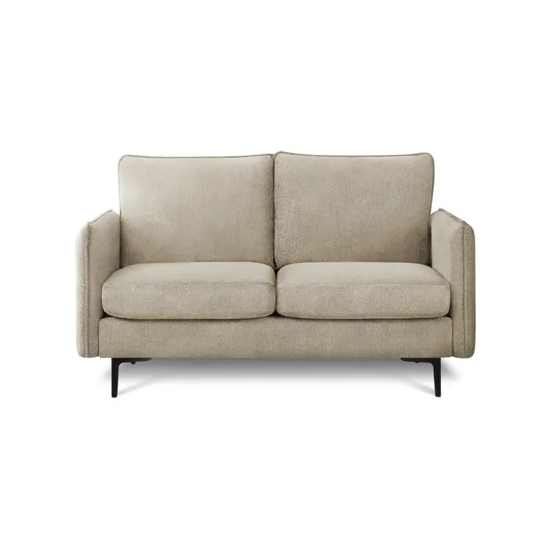 Monarch 57-Inch Two-Cushion Beige Fabric Loveseat (Coach-4, 8K12C04) 1