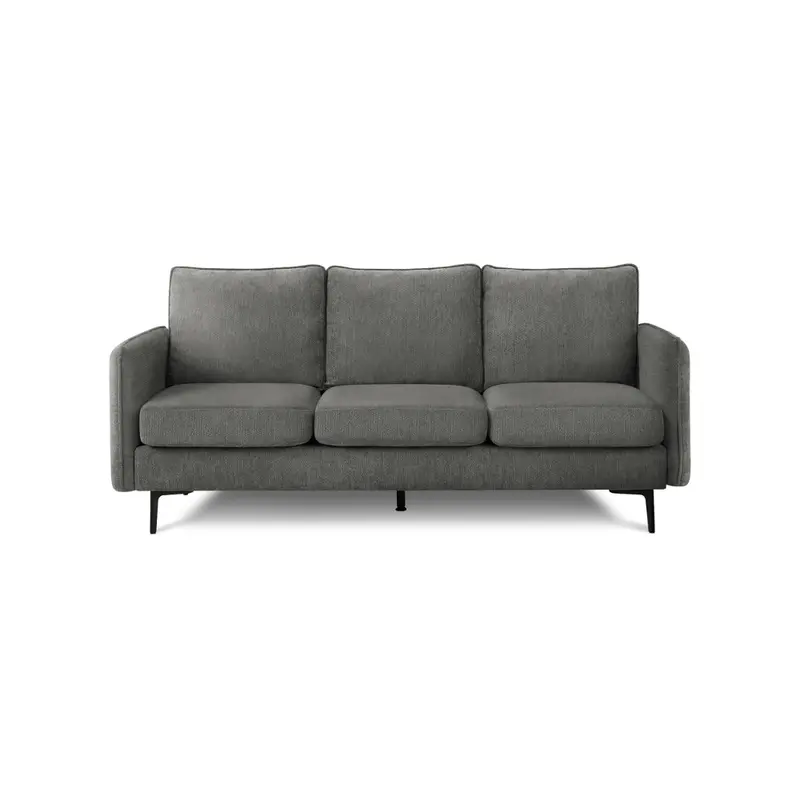 Monarch 76-Inch Sofa In Gray Fabric – Coach-18 (8K13C18) 1