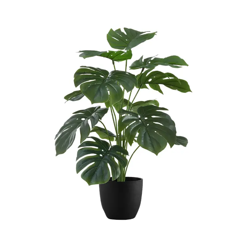 Monarch Artificial Monstera Plant – 5-Inch Pot, 24-Inch Height 1