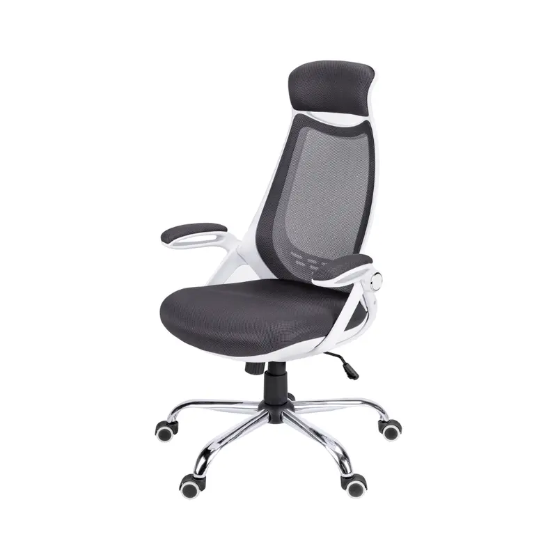 Monarch Black-And-White Mesh High-Back Office Chair – Breathable Design 1