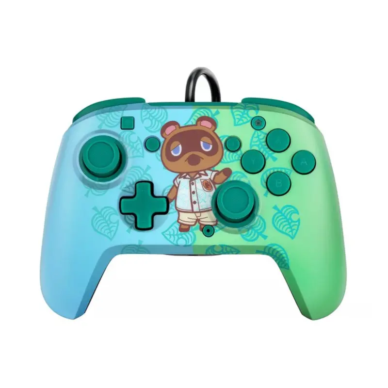 Pdp Animal Crossing Tom Nook Deluxe Wired Controller With Audio Jack 1