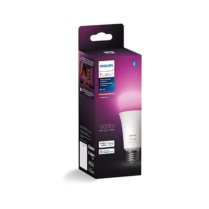 Philips Smart Led Bulb – Tunable White & Full Color (A21, E26 Base) 1