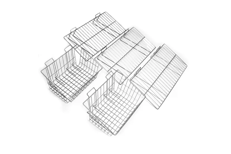 Proslat Slatwall Shelf And Basket Combo Kit 1