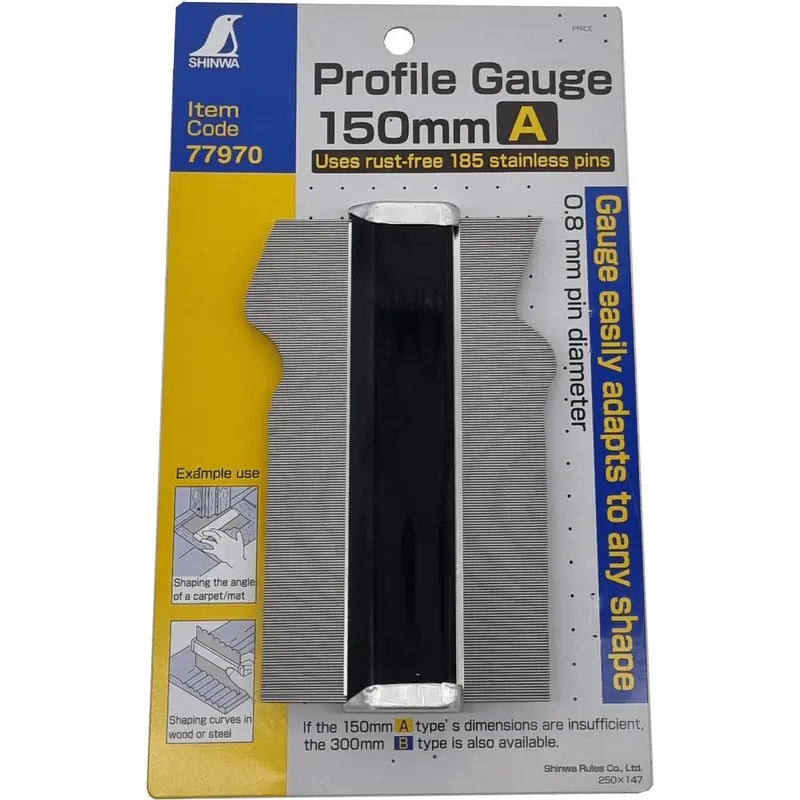 Shinwa Adjustable Profile Gauge – Reusable Template For Complex Shapes 2