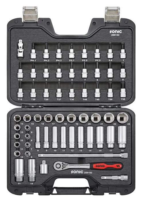 Sonic Tools 61-Piece 3/8-Inch Drive Socket & Bit Set With Mobile Case 1