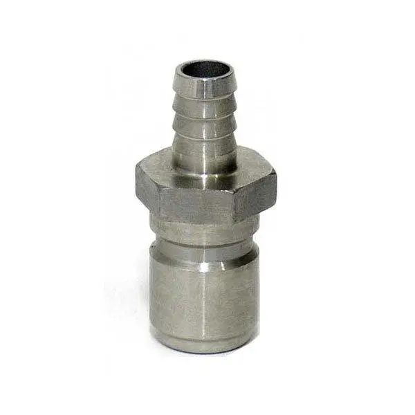 Stainless Steel Male Quick Disconnect W/ 3/8" Barb 1