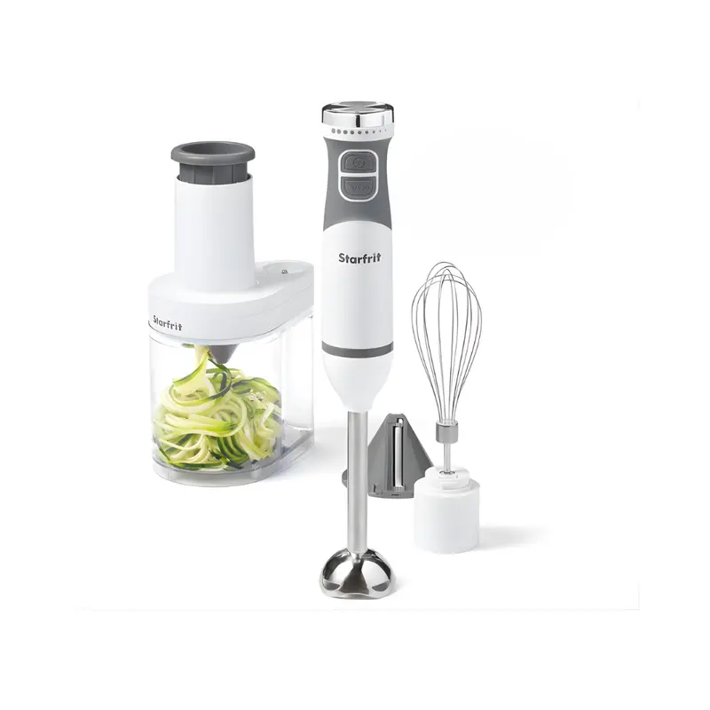 Starfrit 4-In-1 Immersion Blender & Spiralizer – 10-Speed, 250W 1