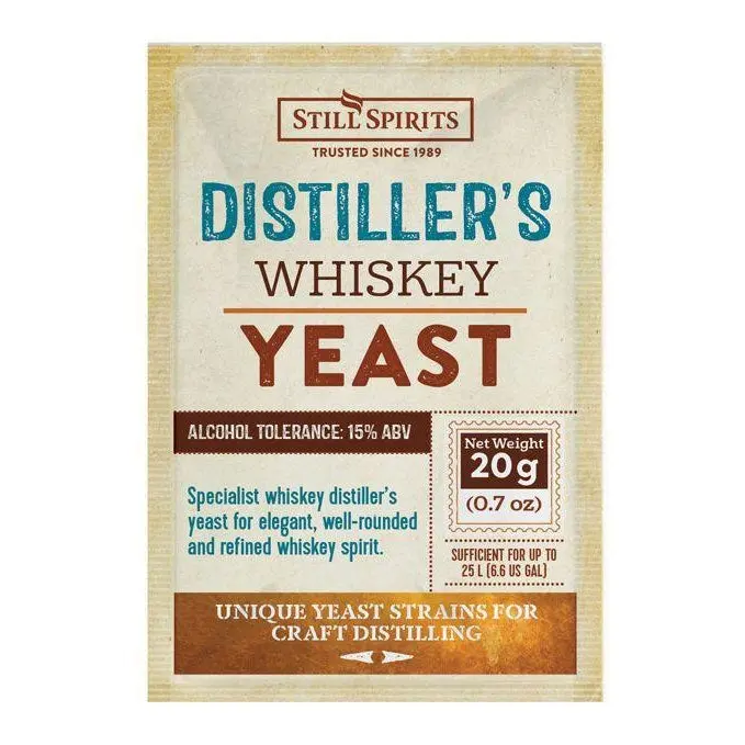 Still Spirit’S Distiller’S Yeast For Whiskey – 20G Robust Fermentation Strain 1