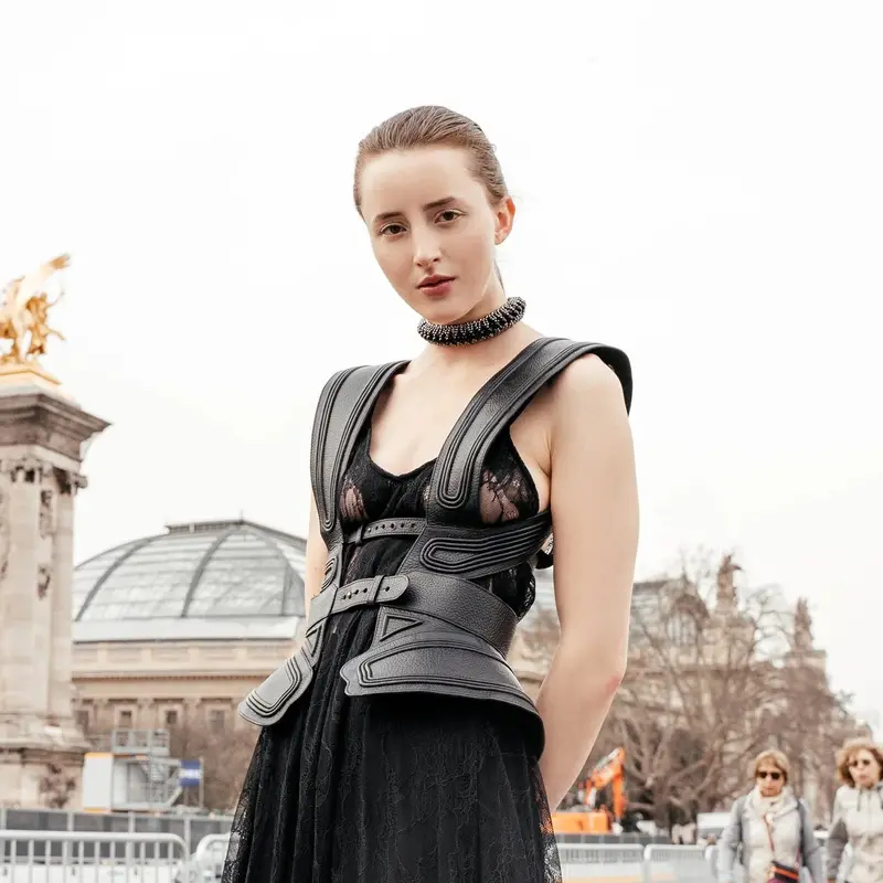 Tamoe 3D-Textured Leather Bodice 1