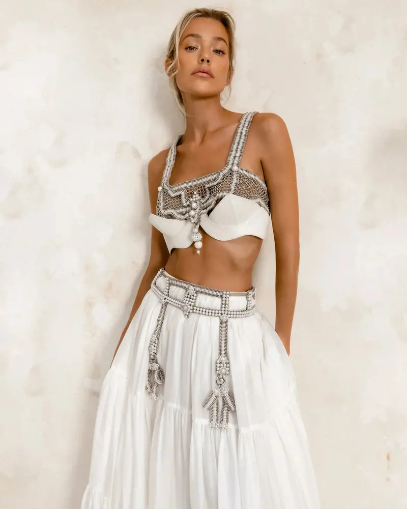 Teuta Pearl-Trimmed Modular Belt – Seamless Styling 1