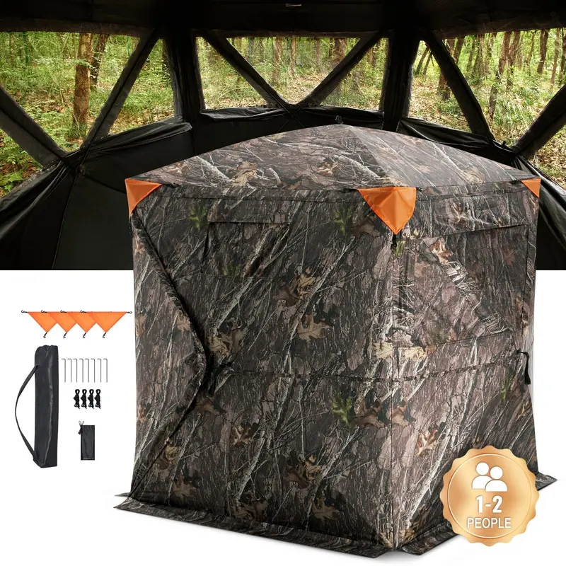 Vevor 270° Panoramic Hunting Blind – Compact 1–2 Person Camouflage Shelter 1