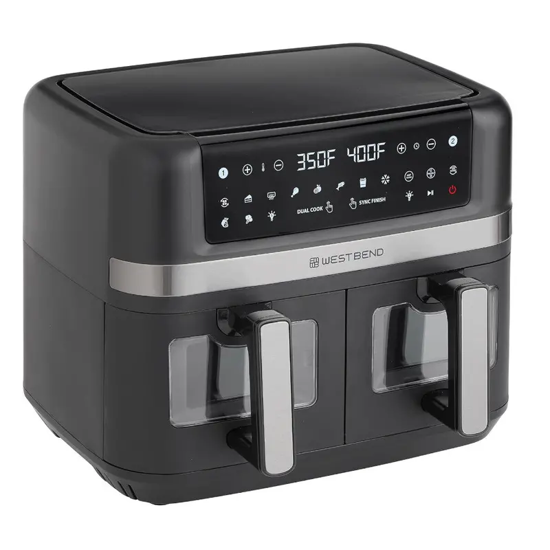 West Bend Afwb10Bk13 10-Quart Dual-Basket Digital Air Fryer 1