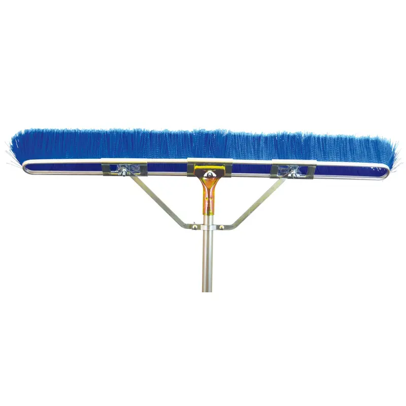 Bruske Fine Sweep Push Broom – 29 In. Wide Steel Handle, 65 In. Long Bristles For Debris Control 1