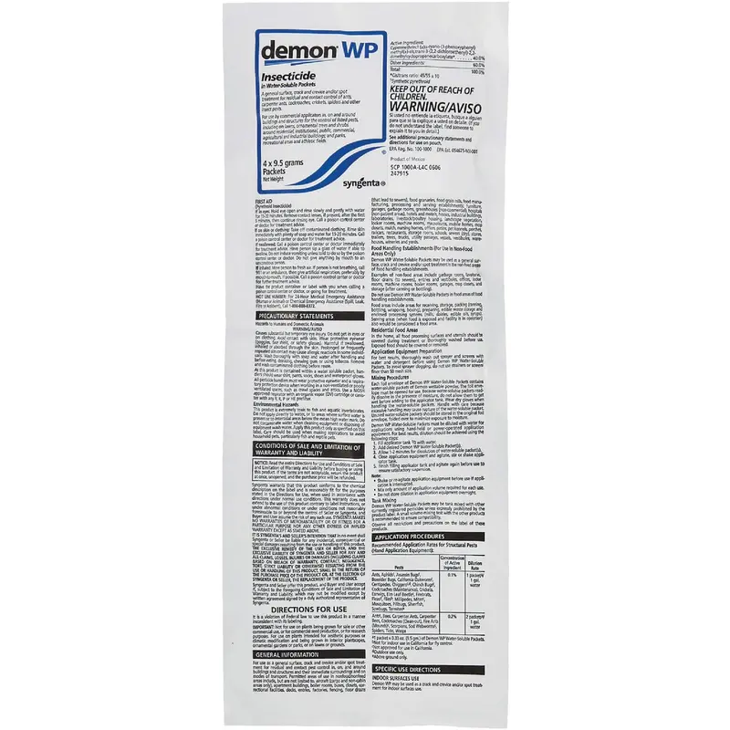 Demon Wp Ready-To-Use Insecticide Powder – 9.5-Gram Fly And Pest Control 1